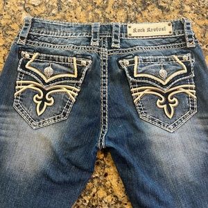 Rock Revival straight leg jeans.